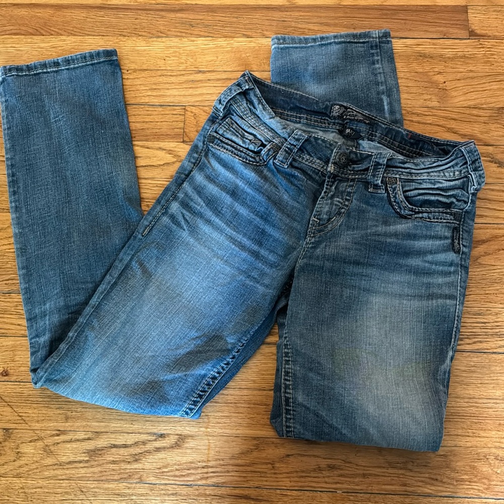 Silver Suki Jeans